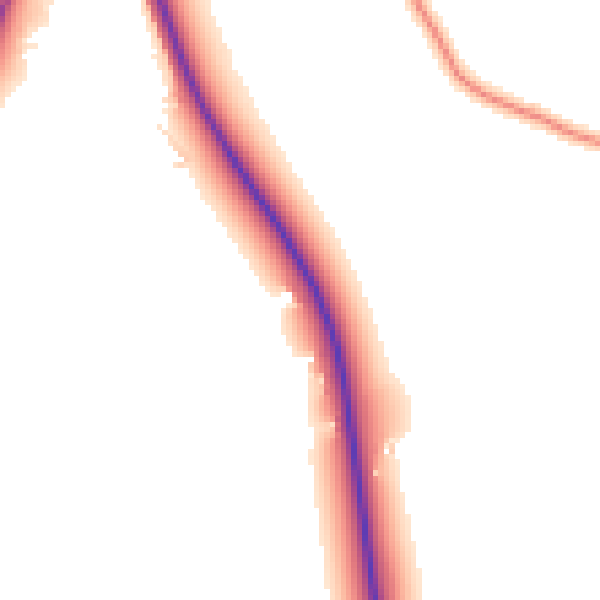 Daytime road noise heatmap for PE20 3AJ