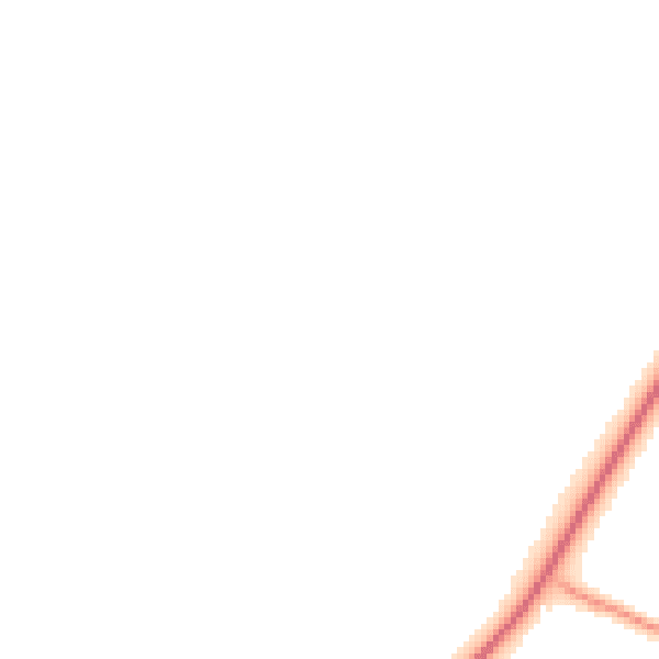 Night-time road noise heatmap for PE20 3DF