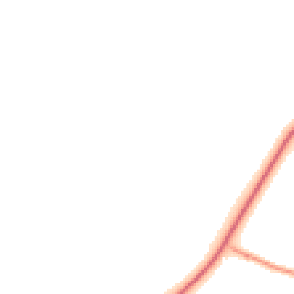 Night-time road noise heatmap for PE20 3DG