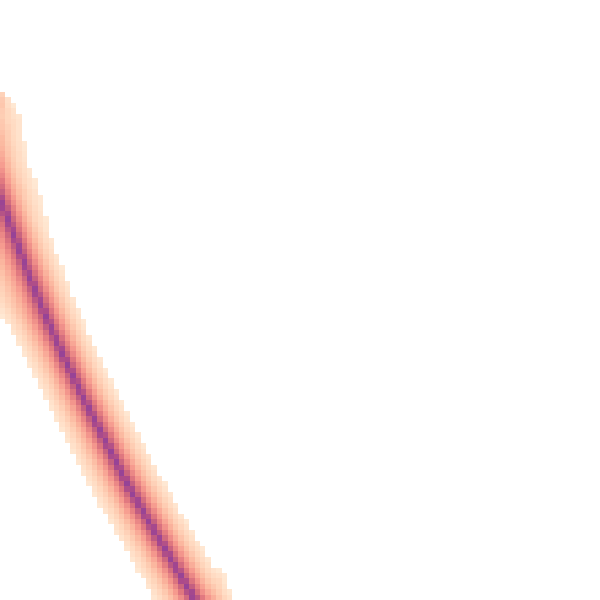 Night-time road noise heatmap for PE20 3LP