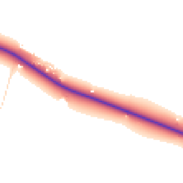 Daytime road noise heatmap for PE20 3QA