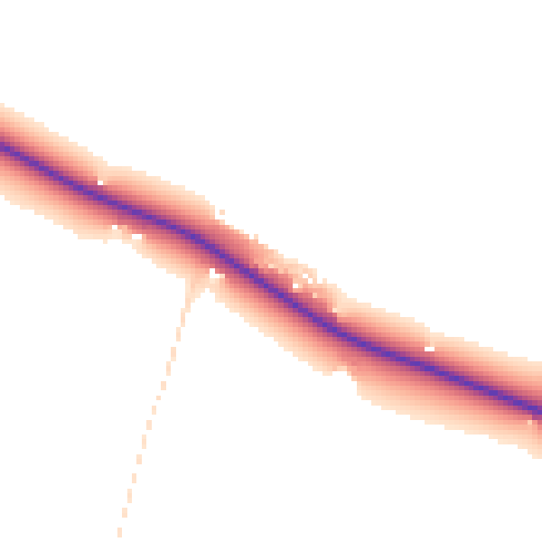 Daytime road noise heatmap for PE20 3QB