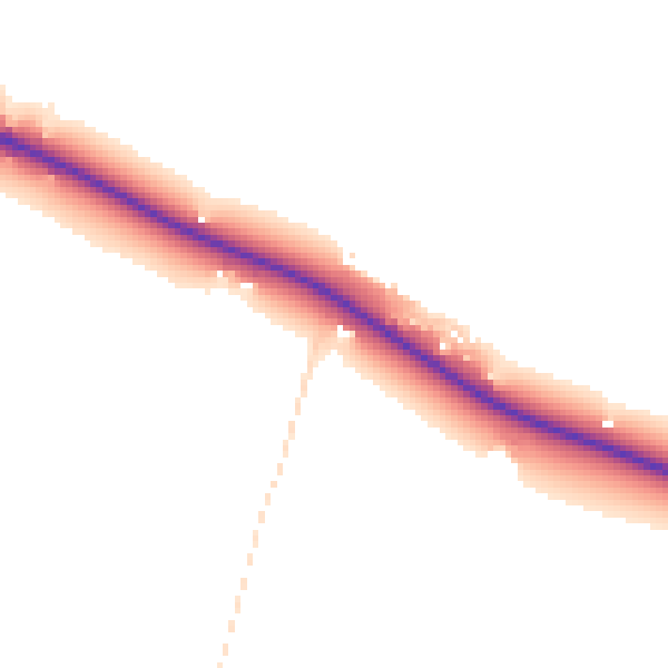 Daytime road noise heatmap for PE20 3QG