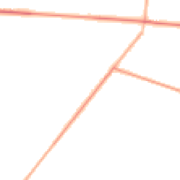 Night-time road noise heatmap for PE20 3QT