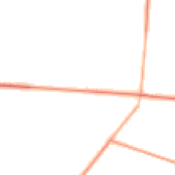 Night-time road noise heatmap for PE20 3QX