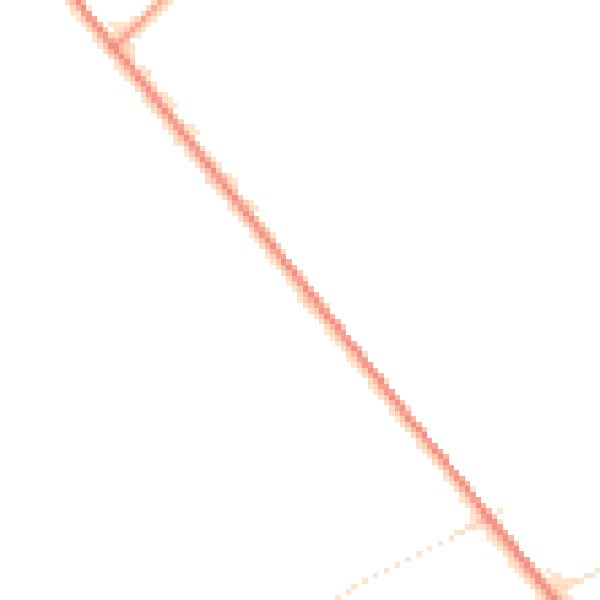 Daytime road noise heatmap for PE20 3RL
