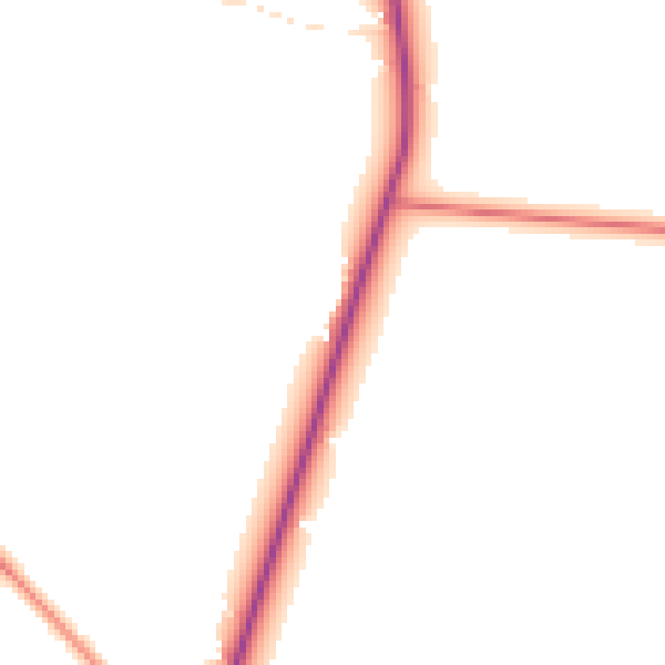 Daytime road noise heatmap for PE20 3SN