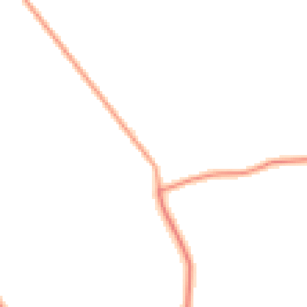 Daytime road noise heatmap for PE20 3ST