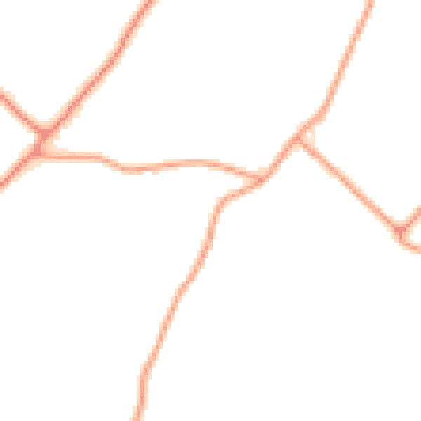 Daytime road noise heatmap for PE22 0AD