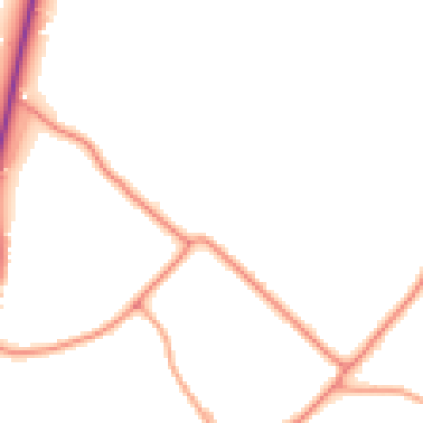 Daytime road noise heatmap for PE22 0AS