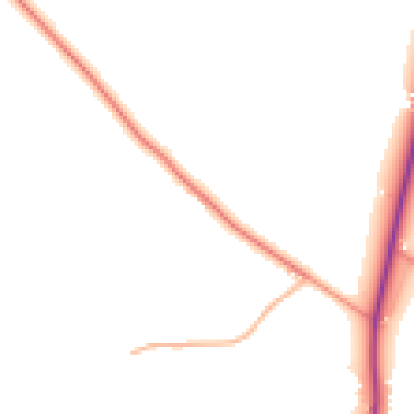 Daytime road noise heatmap for PE22 0AX