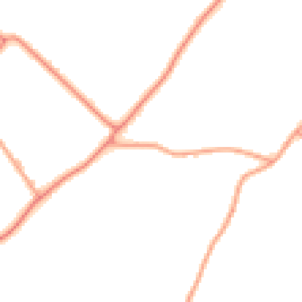 Daytime road noise heatmap for PE22 0BJ