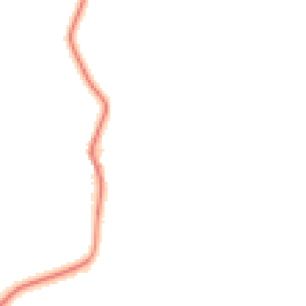 Night-time road noise heatmap for PE22 0BZ