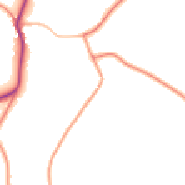 Daytime road noise heatmap for PE22 0DB