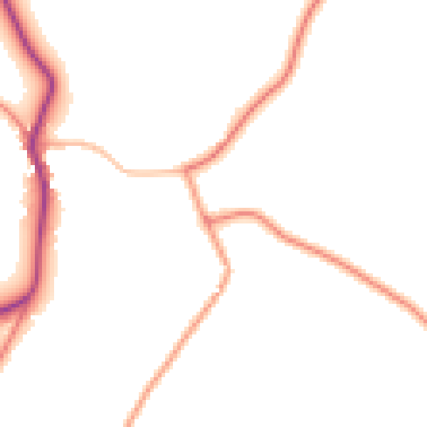 Daytime road noise heatmap for PE22 0DD