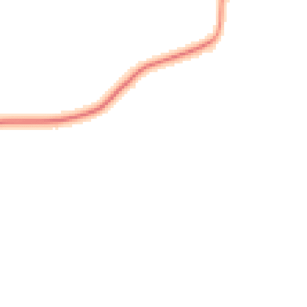 Night-time road noise heatmap for PE22 0DR