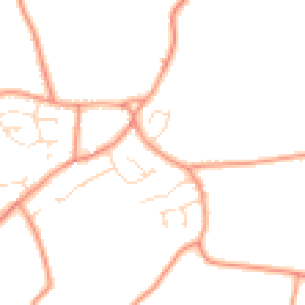 Daytime road noise heatmap for PE22 0EY