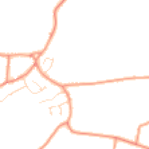 Daytime road noise heatmap for PE22 0FA