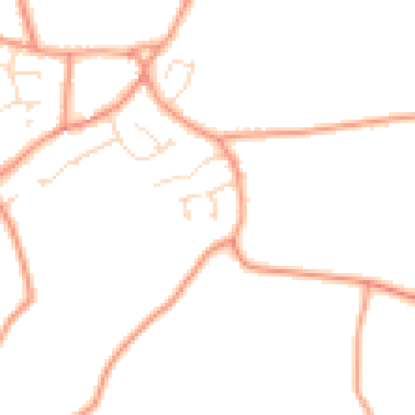 Daytime road noise heatmap for PE22 0HB