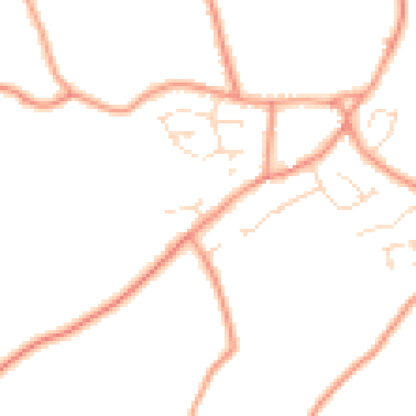 Daytime road noise heatmap for PE22 0HU