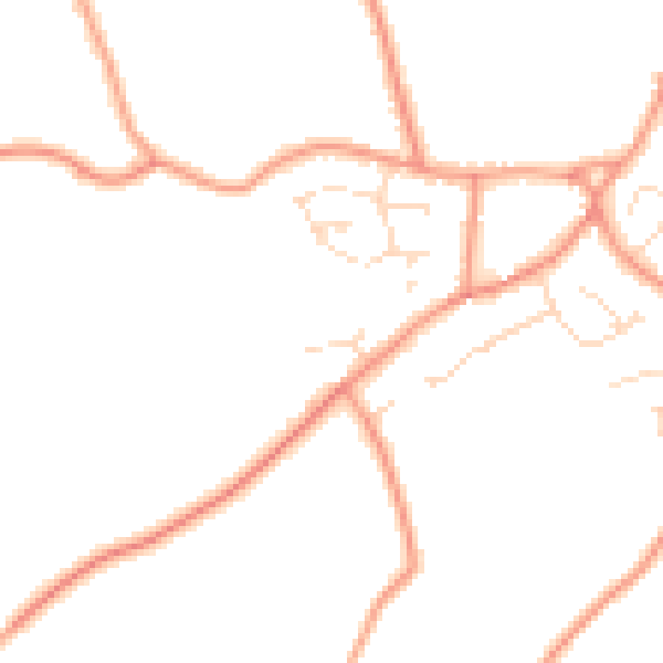 Daytime road noise heatmap for PE22 0HX