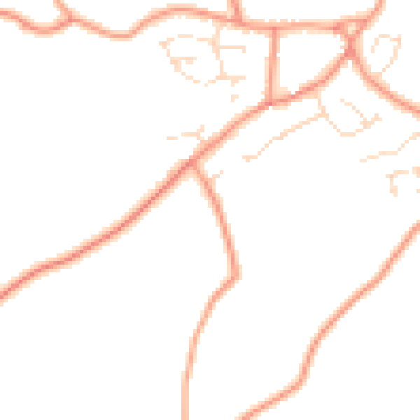 Daytime road noise heatmap for PE22 0HZ