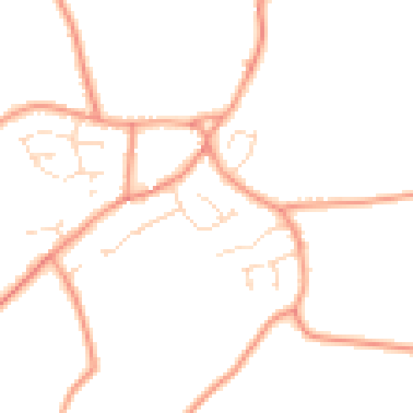 Daytime road noise heatmap for PE22 0JS