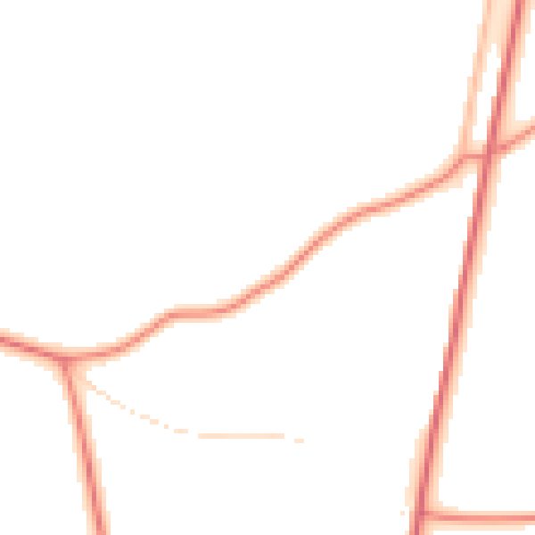 Daytime road noise heatmap for PE22 0PT