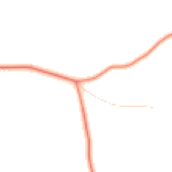 Daytime road noise heatmap for PE22 0PU