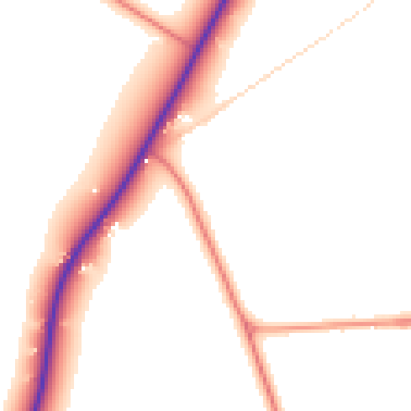 Daytime road noise heatmap for PE22 0RJ