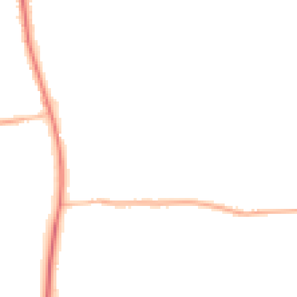 Night-time road noise heatmap for PE22 0RN