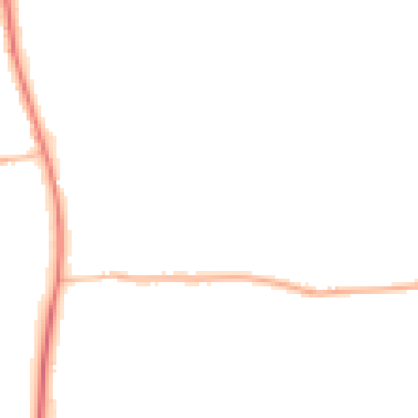 Night-time road noise heatmap for PE22 0SD
