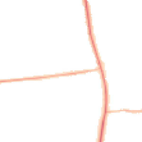 Night-time road noise heatmap for PE22 0SS