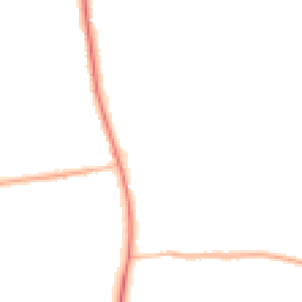 Night-time road noise heatmap for PE22 0YA