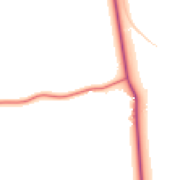 Daytime road noise heatmap for PE22 7BA