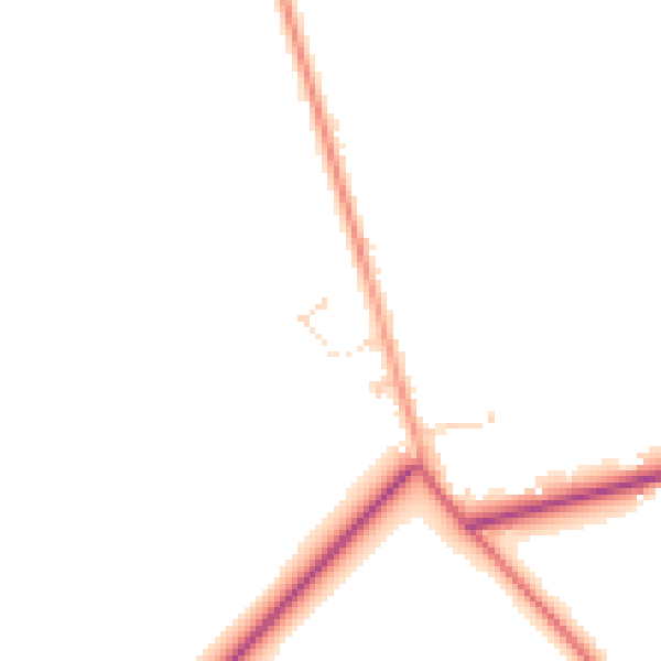 Daytime road noise heatmap for PE22 7BS