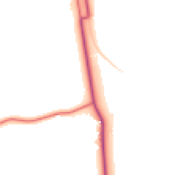 Daytime road noise heatmap for PE22 7DH