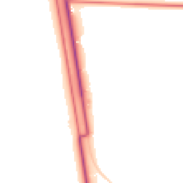 Daytime road noise heatmap for PE22 7DJ