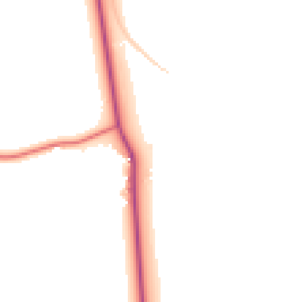 Daytime road noise heatmap for PE22 7EN