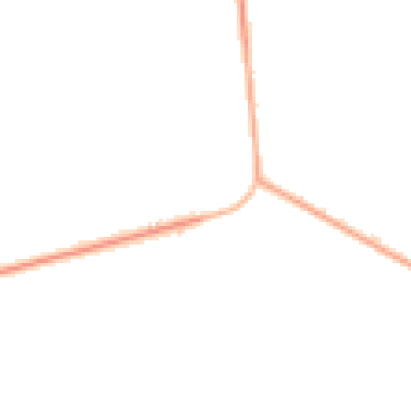 Night-time road noise heatmap for PE22 7HA