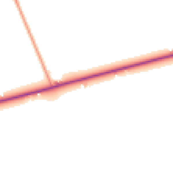 Daytime road noise heatmap for PE22 7HG