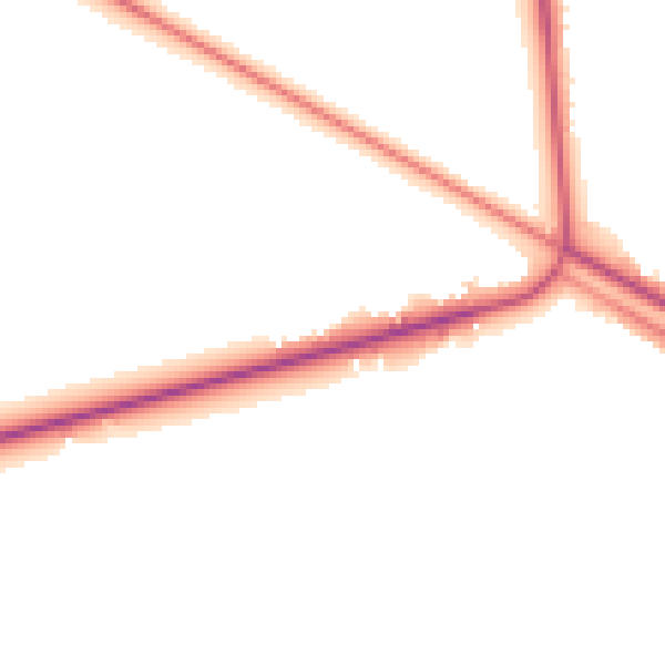 Daytime road noise heatmap for PE22 7HQ