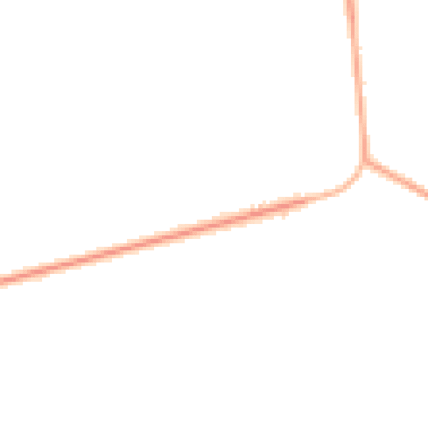Night-time road noise heatmap for PE22 7HQ