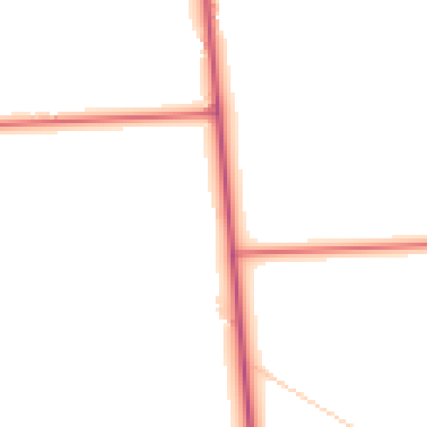 Daytime road noise heatmap for PE22 7HT