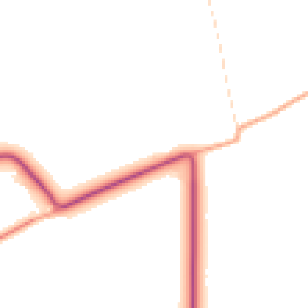 Daytime road noise heatmap for PE22 7PN