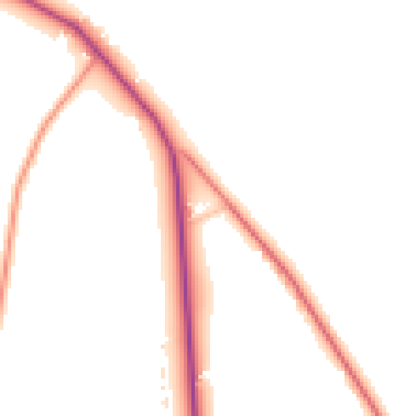Daytime road noise heatmap for PE22 7SU