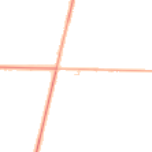 Daytime road noise heatmap for PE22 8LY