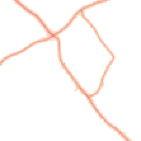 Daytime road noise heatmap for PE22 8NL