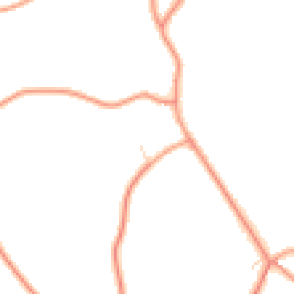 Daytime road noise heatmap for PE22 8QD