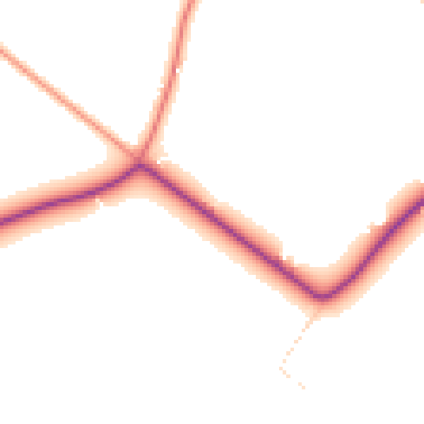Daytime road noise heatmap for PE22 8QP